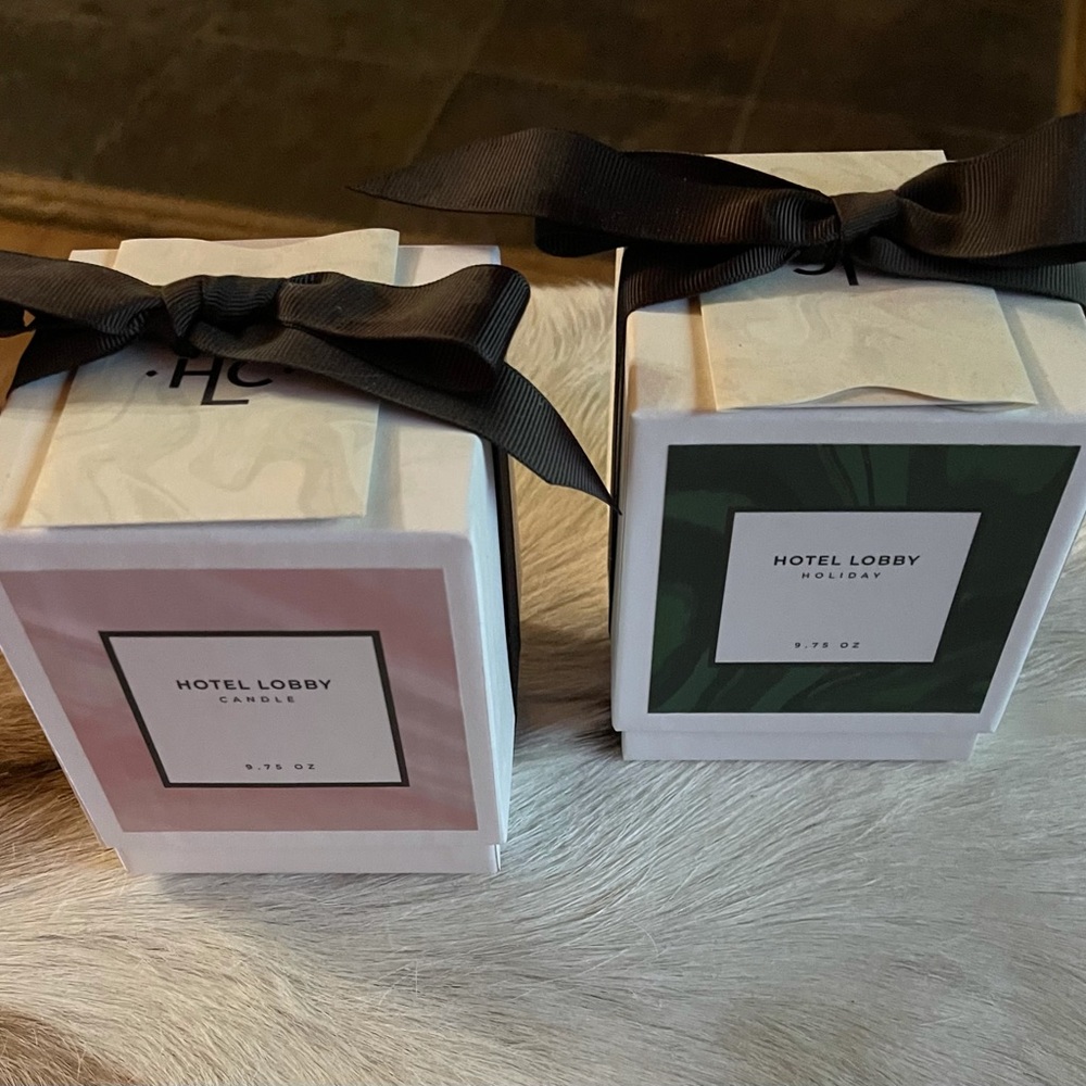Hotel Lobby Candles Set of 2